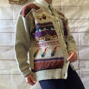 Vintage Woolrich novelty cardigan